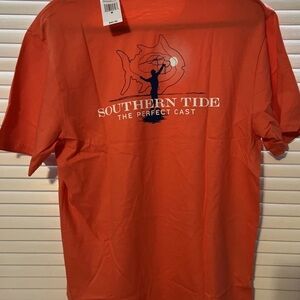 Southern Tide Men's Bright Orange Tee
